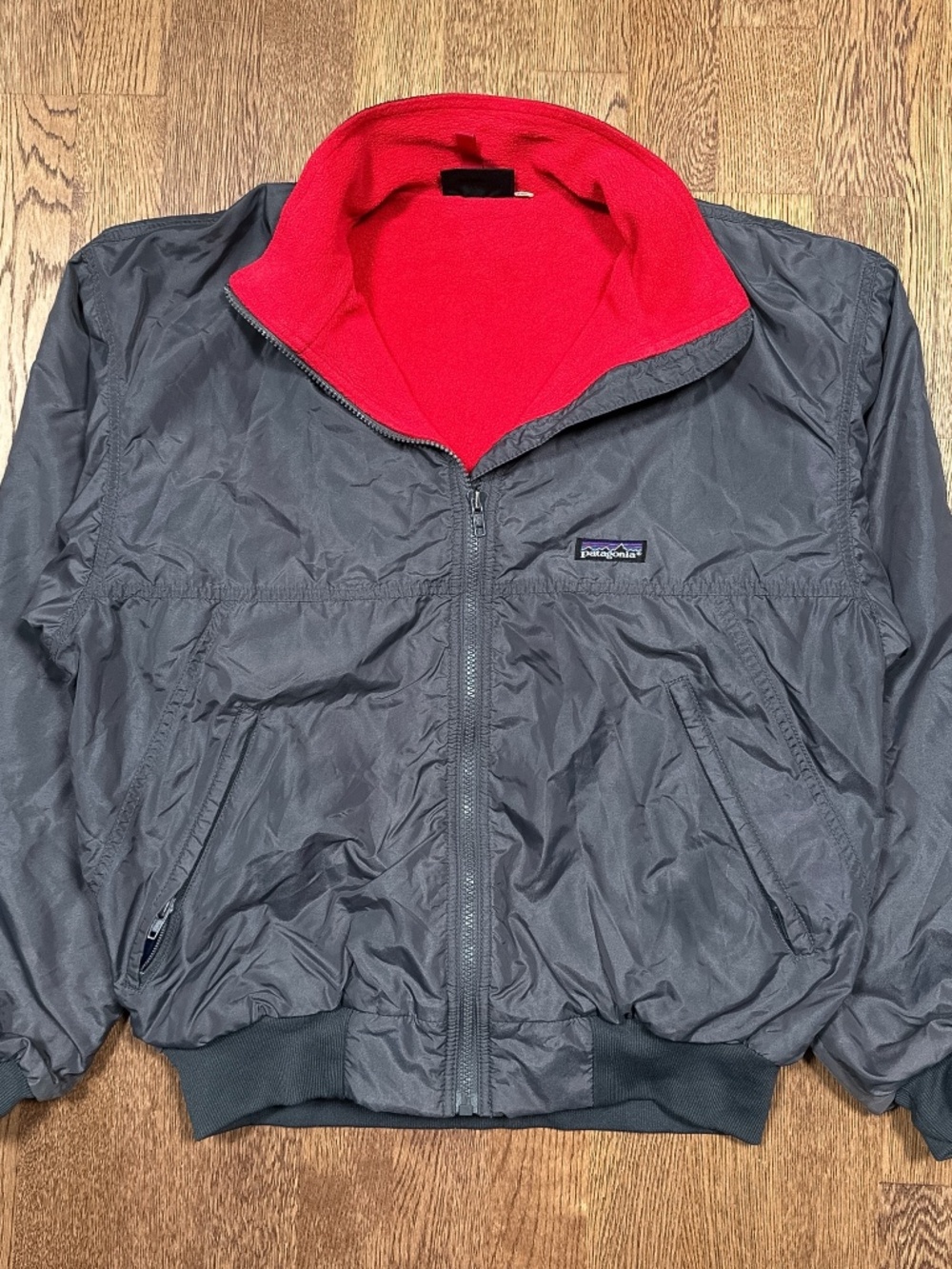 Vintage 90s Patagonia Made in Canada Fleece Lined Windbreaker Jacket Mens M